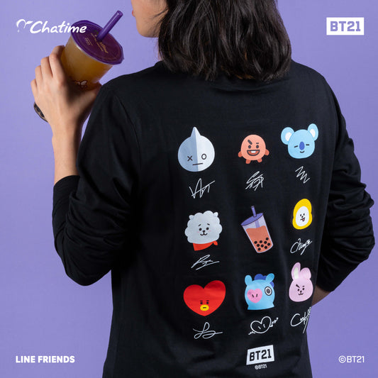 Chatime Voucher + BT21 Long Crew